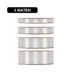Satijn Lint Zilver - 50m - / Double Satin Classic - Afbeelding 2