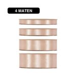 Satijn Lint Poederroze - 50m - / Double Satin Classic - Afbeelding 2