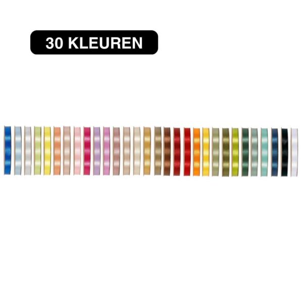 Satijn Lint Licht roze - 50m - / Double Satin Classic