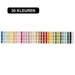 Satijn Lint Fel Rood - 50m - / Double Satin Classic - Afbeelding 3