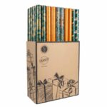 Inpakpapier – Botanisch Groen/Oranje – Cadeaupapier – 2 x 0,7 m
