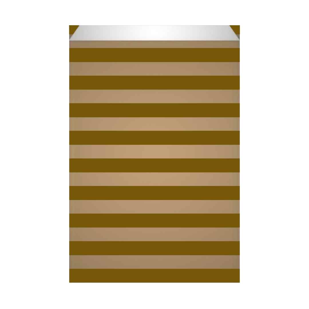 cadeauzakjes Mini-art (4) Cadeauzakjes (L) - Streep - Bruin - 16+8x27 cm - 250 stuks - Afbeelding 1