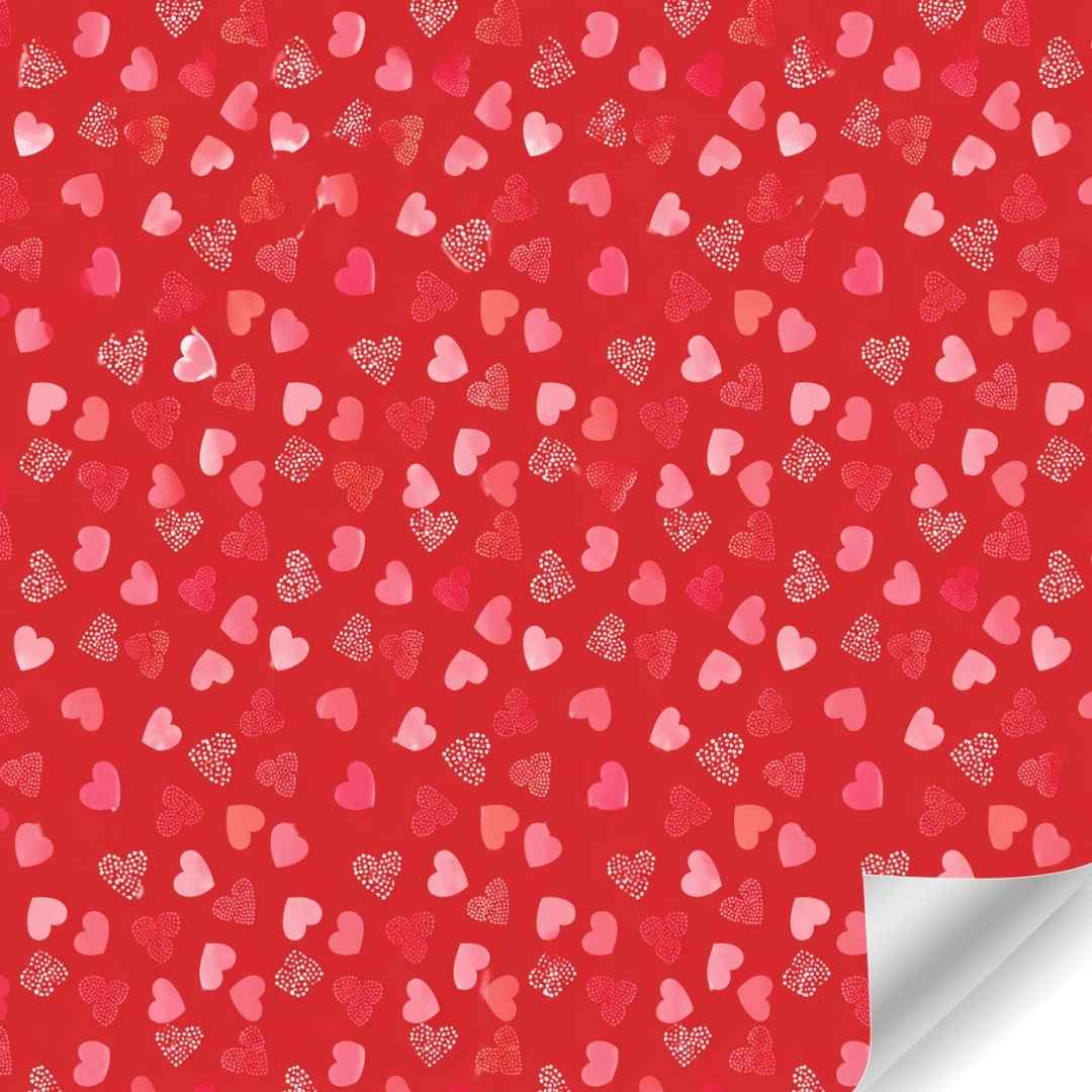 Papierrol – Hartjes – 50 cm x 100 meter