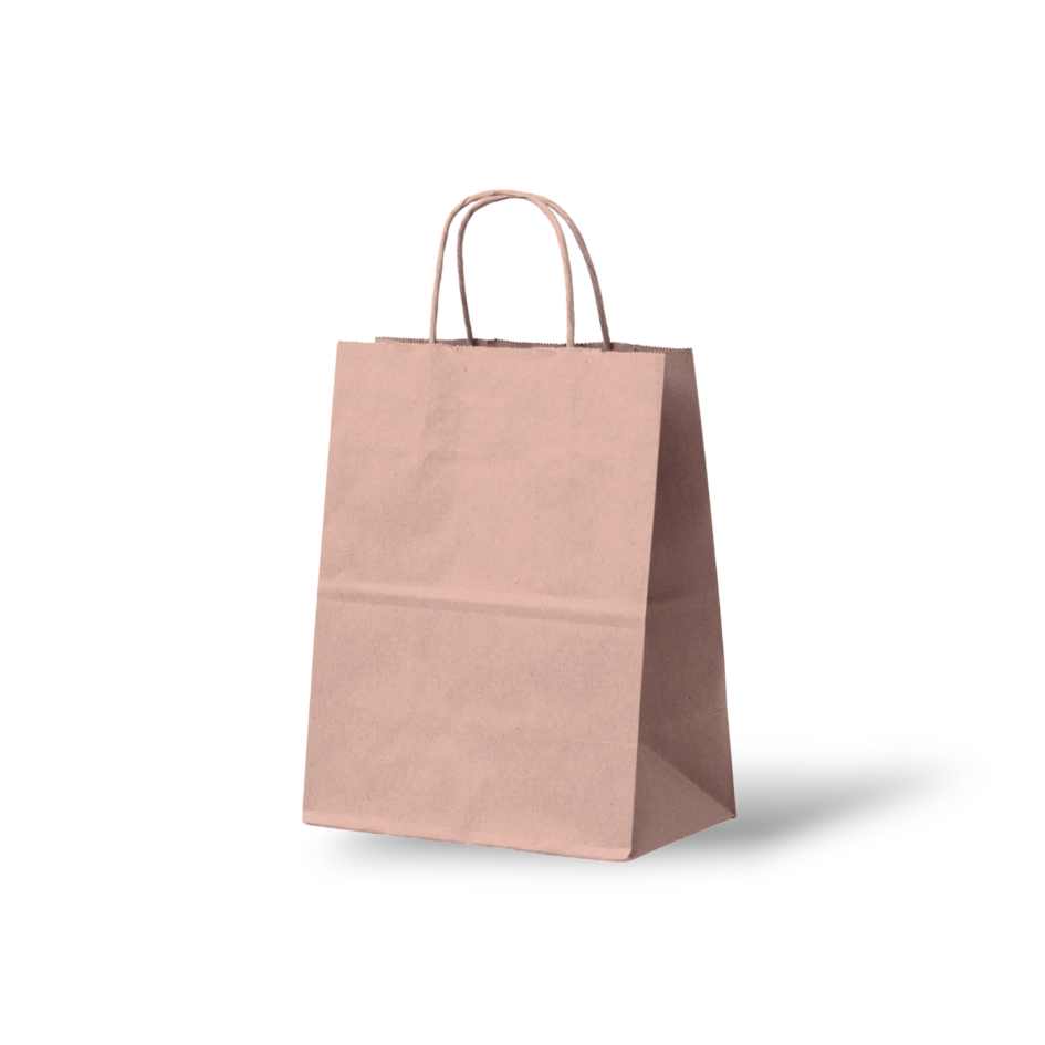 Papieren tas Poeder roze
