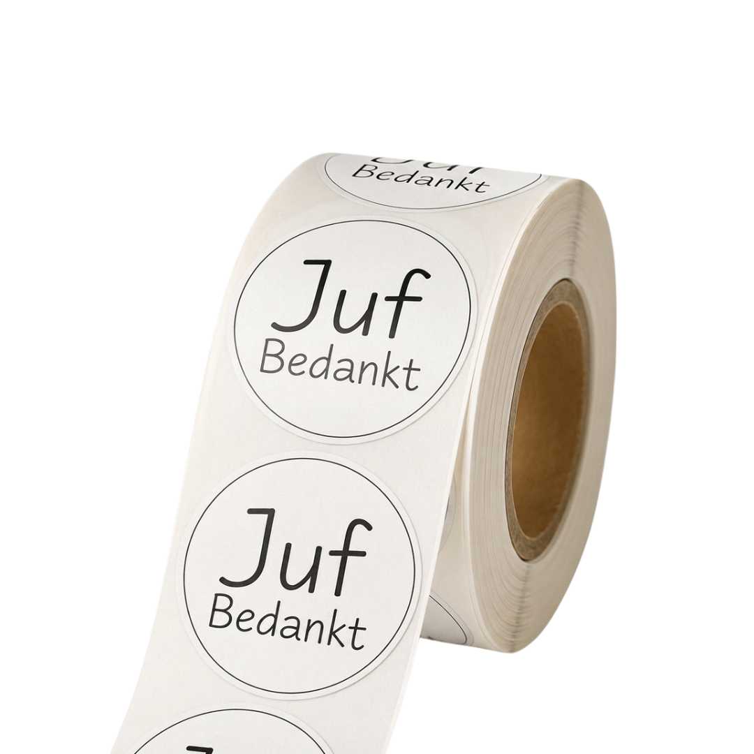 Gelegenheidsetiket voorbeeld