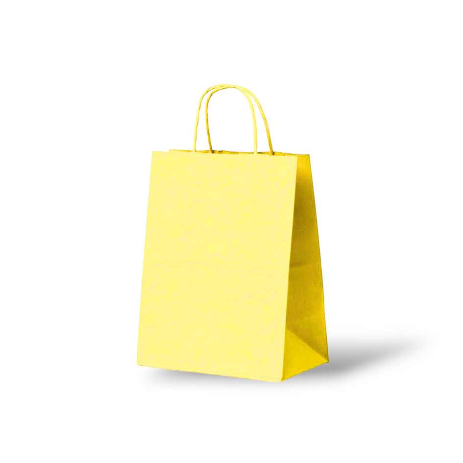 Papieren tas Geel