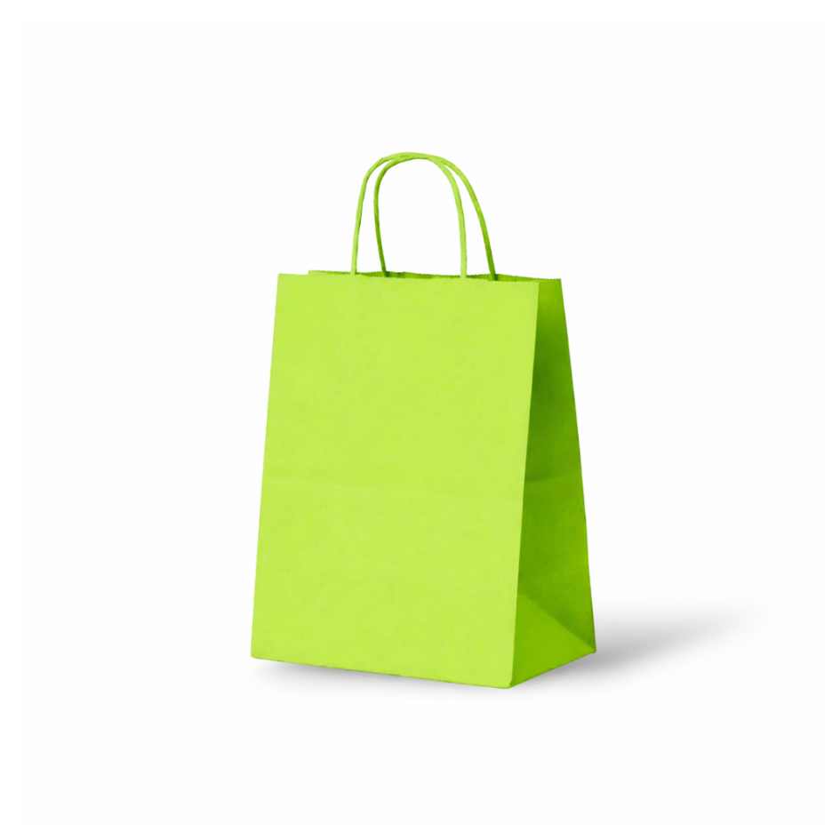 Papieren tas Lime groen