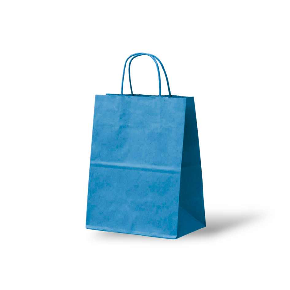 Papieren tas Licht blauw