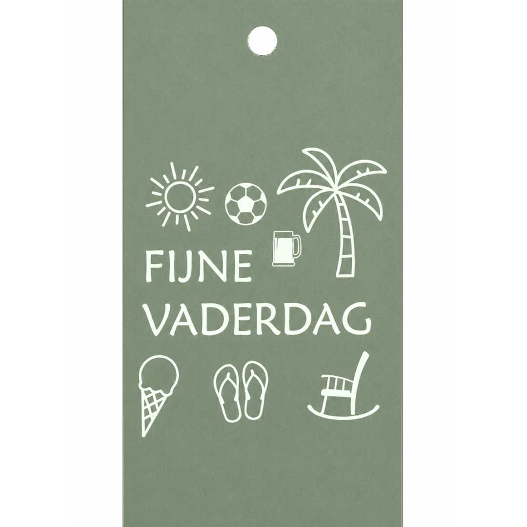 Cadeaukaartje - "Fijne vaderdag" - 20 Stuks
