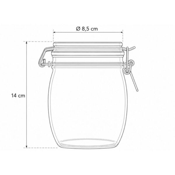 Pot met beugelsluiting – 750 ml