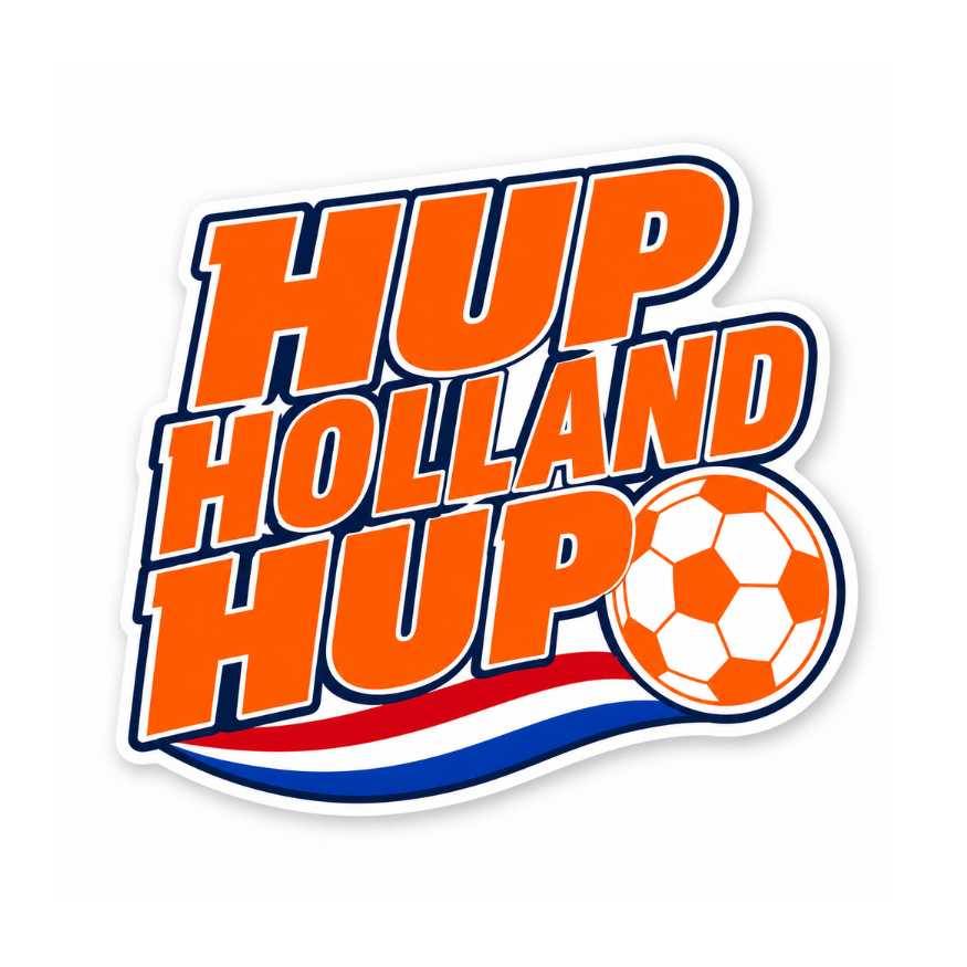 Etiketten – Hup holland hup – 250 Stuks
