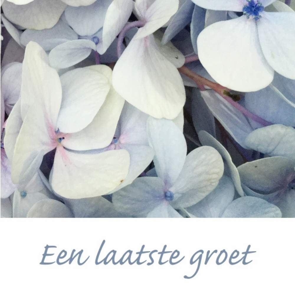 Rouwkaart – “Een laatste groet” – 20 Stuks