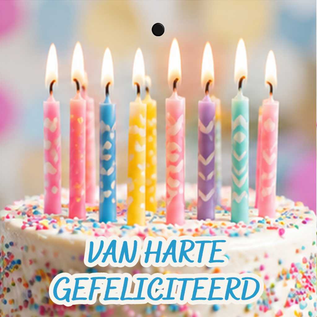 Cadeaukaartje - "Van harte gefeliciteerd" - 20 Stuks