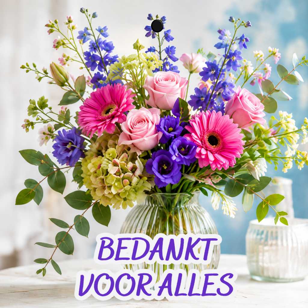 Cadeaukaartje - "Bedankt voor alles" - 20 Stuks