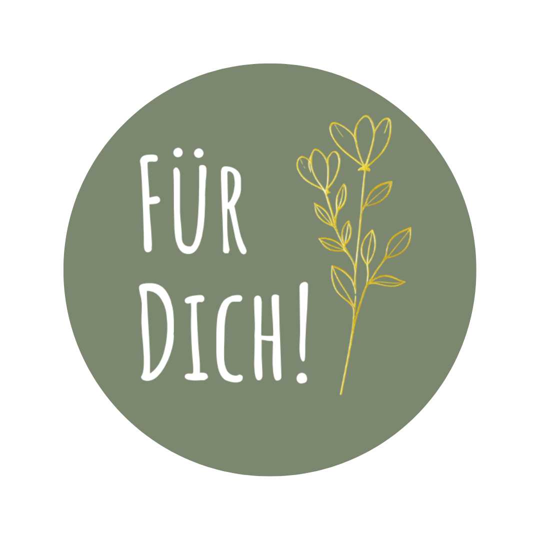 Etiketten – Für Dich! - Olijf groen – 250 Stuks