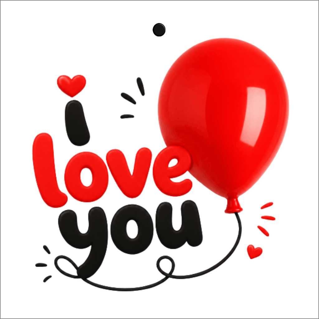 Cadeaukaartje - "I love you" - 20 Stuks