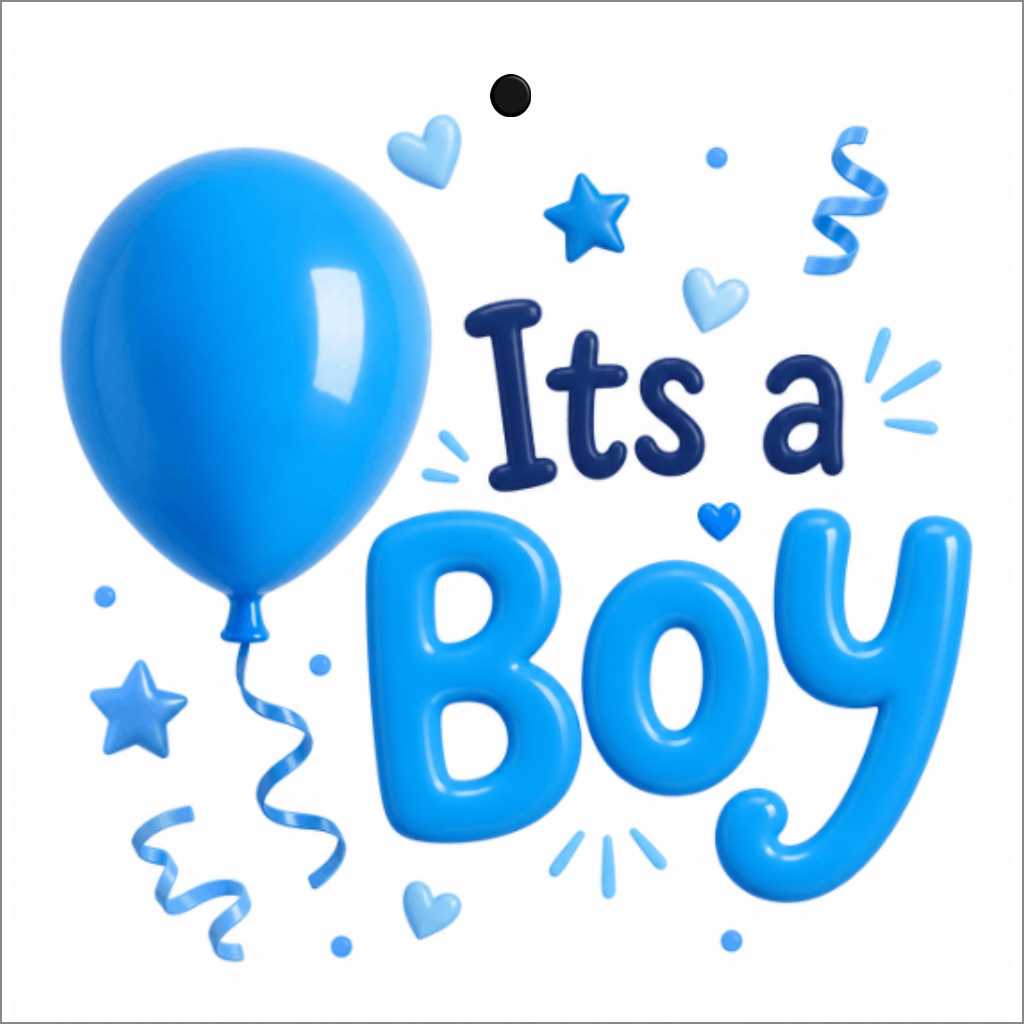 Cadeaukaartje - "It's a boy" - 20 Stuks
