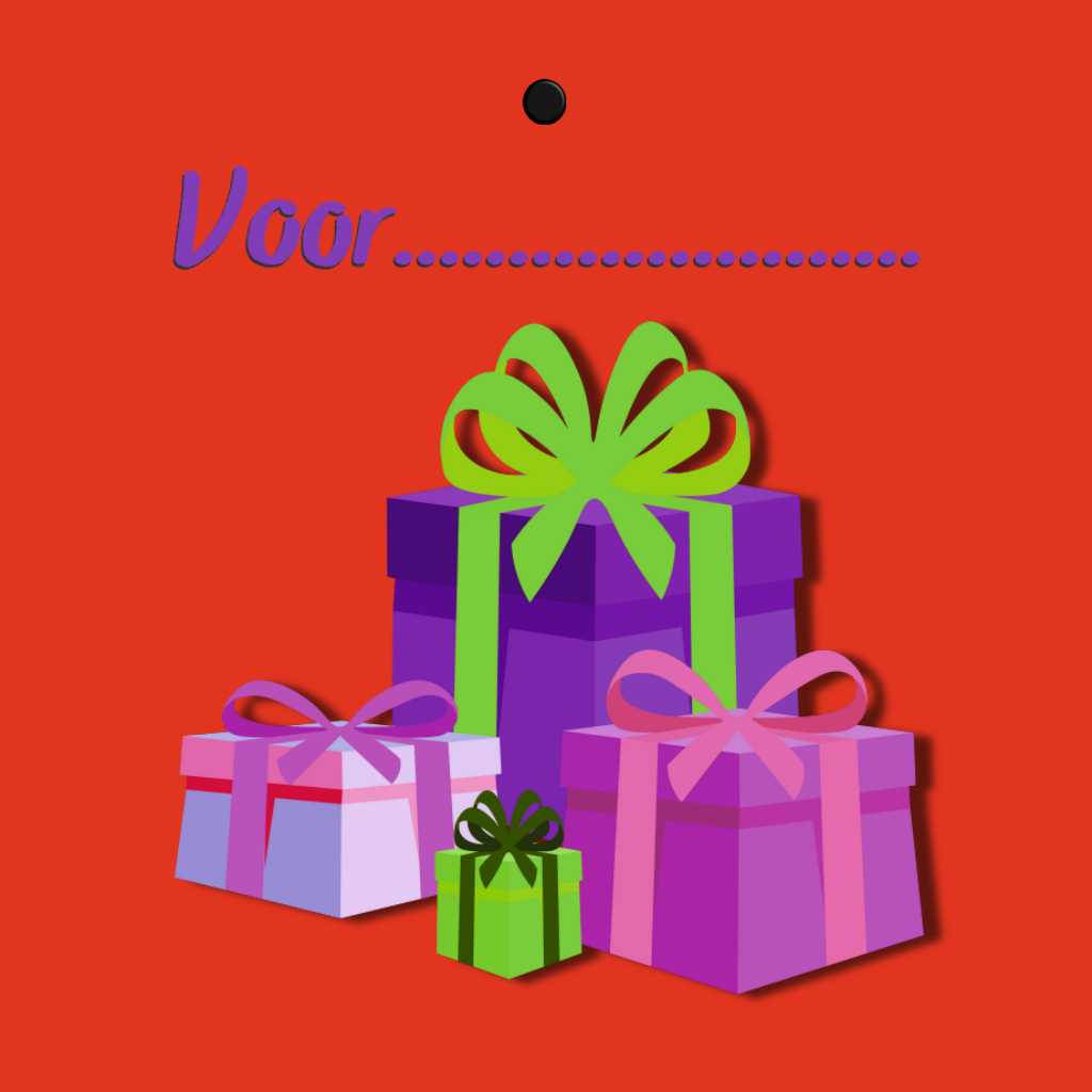 Cadeaukaartje - "Voor... cadeaus" - 20 Stuks