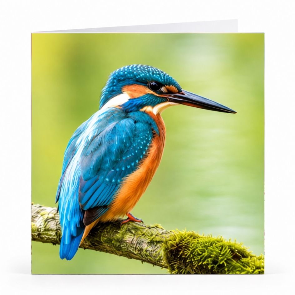 Wenskaart - "IJsvogel" - 8 Stuks