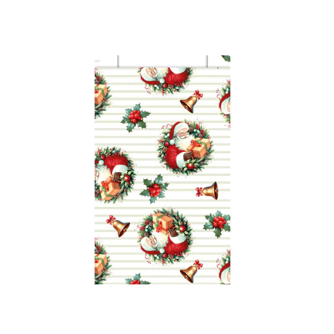Cadeauzakjes (M) - Kerstman (Bel) - 12+4.5x20 cm - 250 stuks