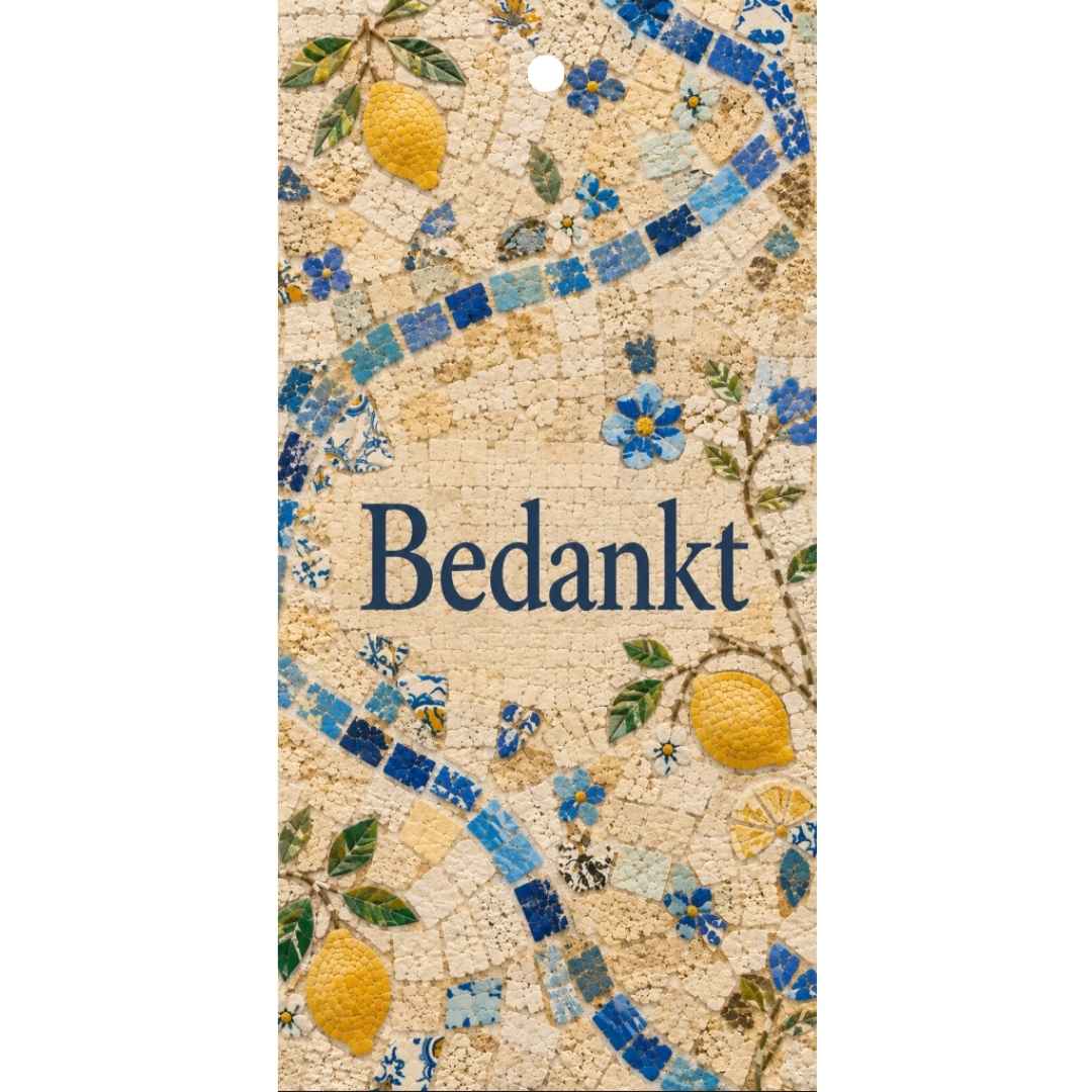 Cadeaukaartje - "Bedankt" - 20 Stuks