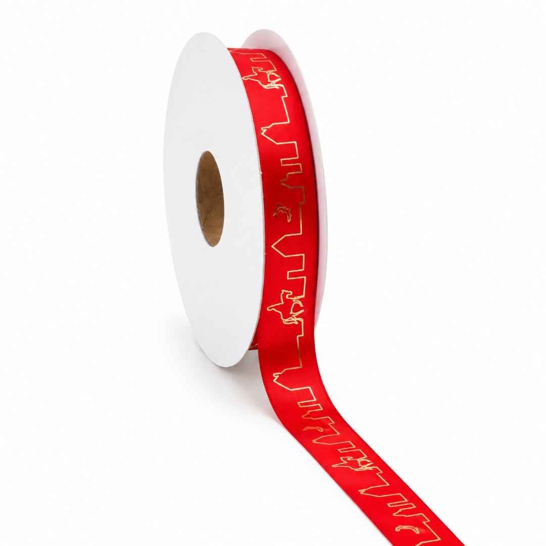 Satijnen lint - Over de daken - 25 meter
