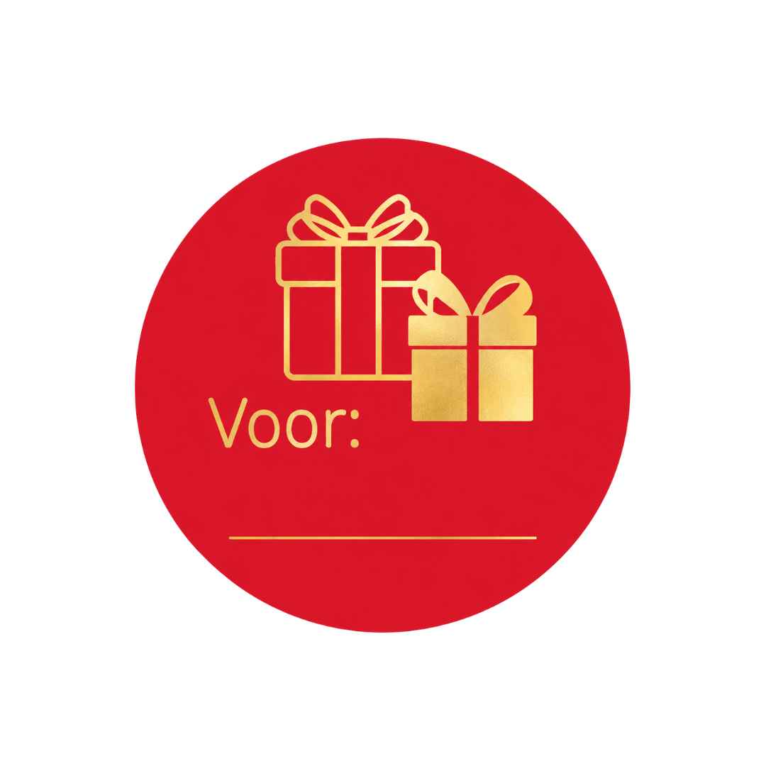 Etiketten – Voor: ... - Rood – 250 Stuks