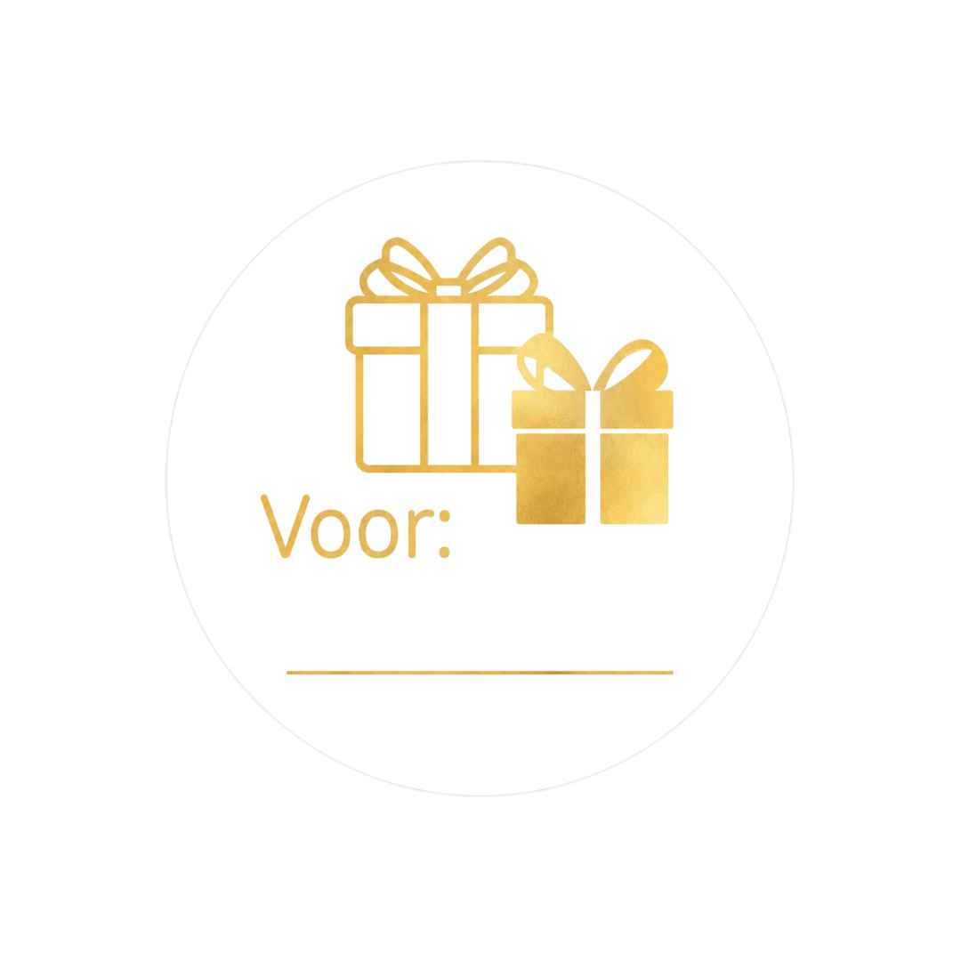 Etiketten – Voor: ... - Wit – 250 Stuks