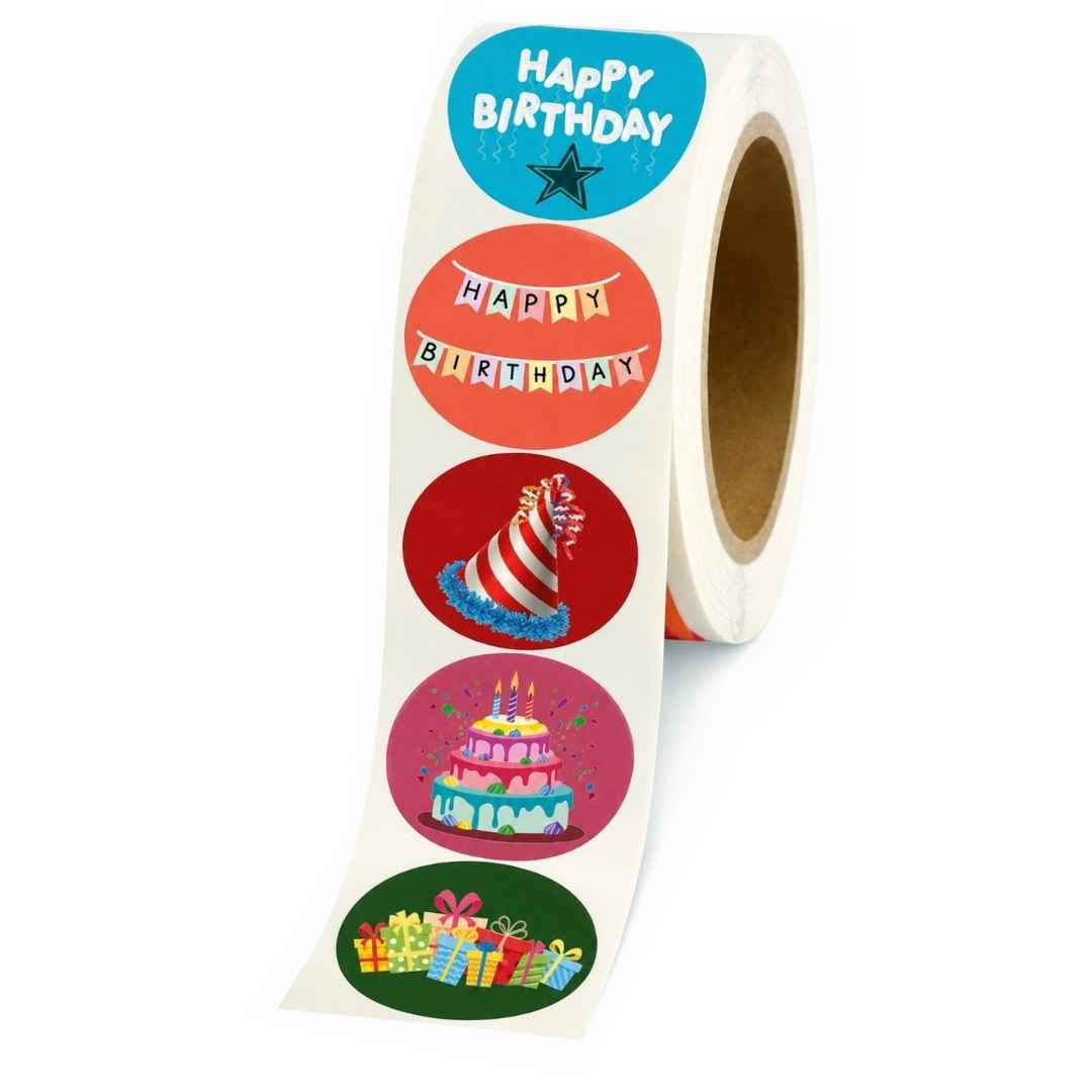 Etiketten - Partytime - Mix - 250 Stuks