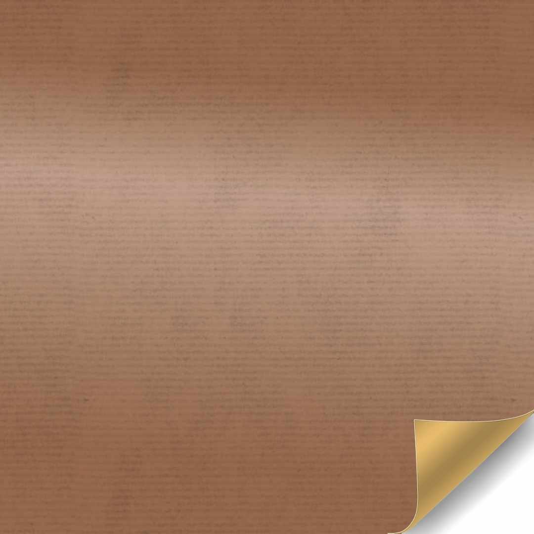Papierrol - Koper / Goud Kraft - 50cm x 100 meter
