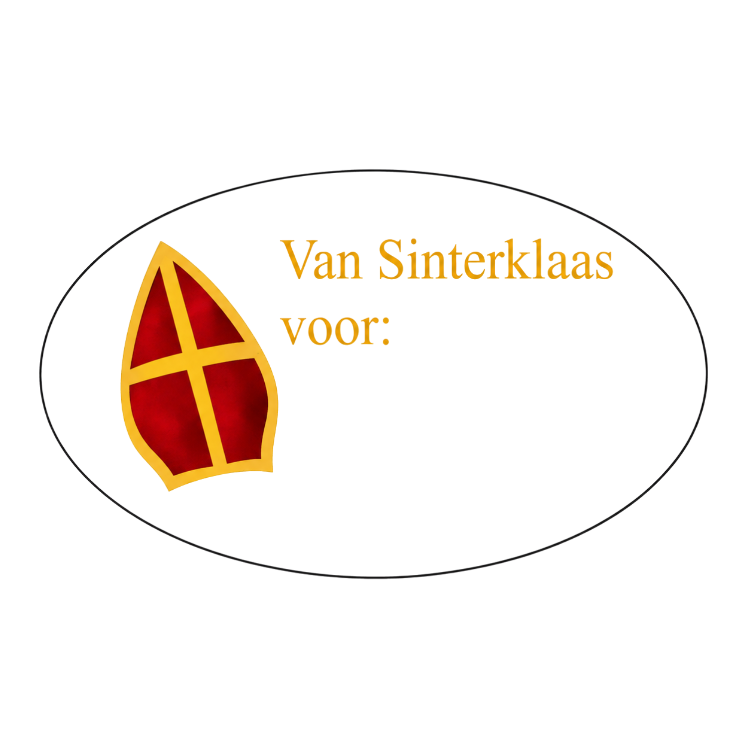 Etiketten - van Sint voor........ - 500 stuks