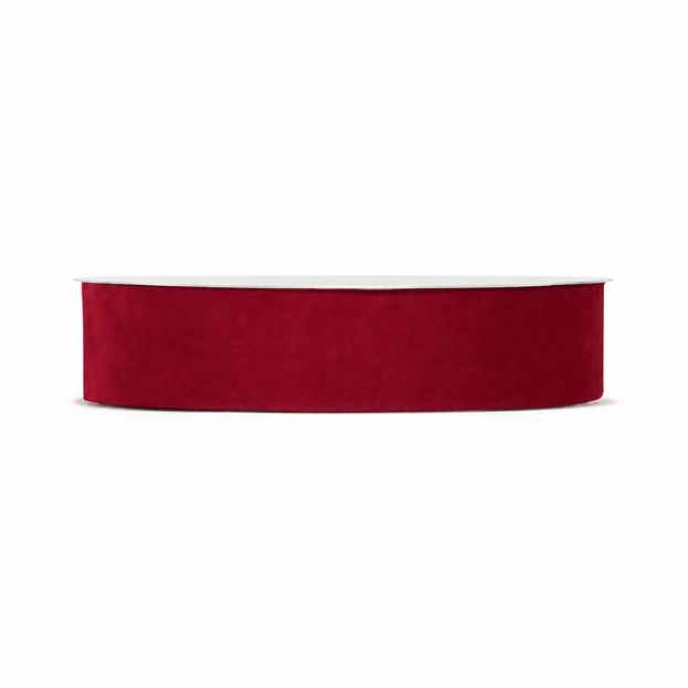 Double Velvet - rollen van 30 meter - Donkerrood
