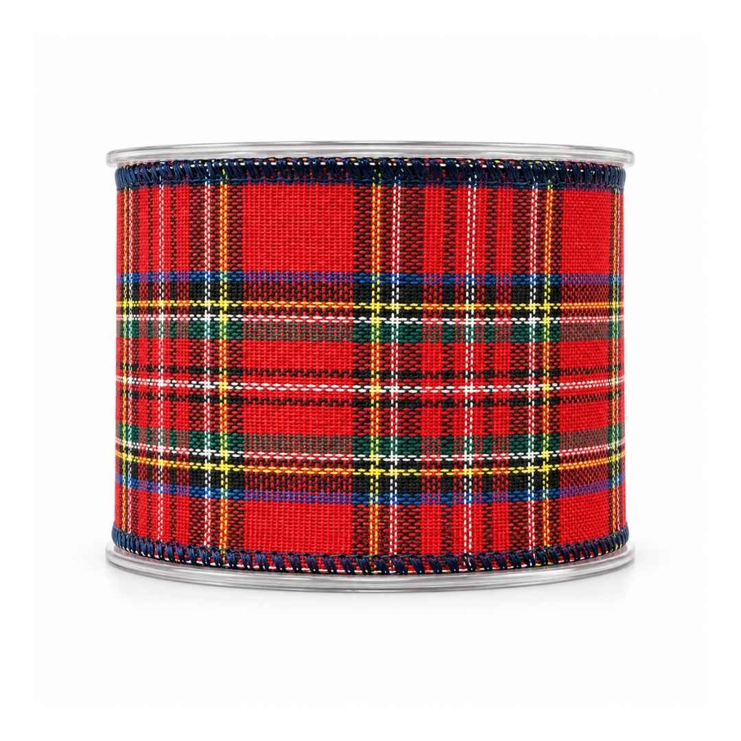 Lint - Schotse Ruit - Rood - 67 mm x 4,5 meter